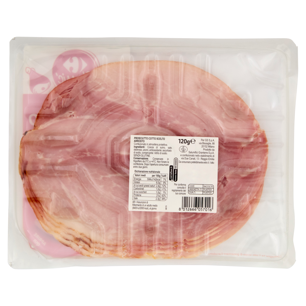 Carrefour Classic Prosciutto Cotto Scelto Arrosto 120 g