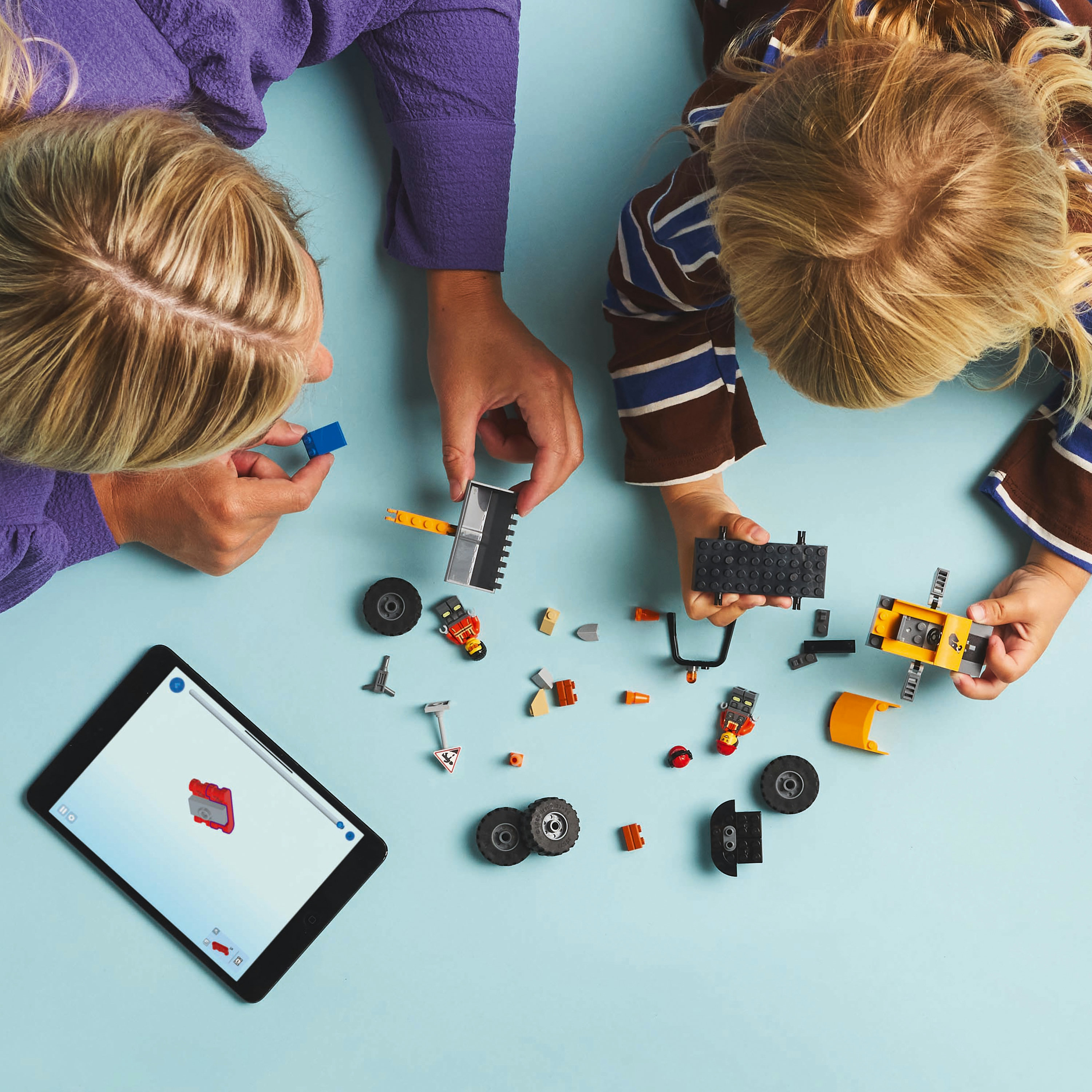 LEGO City 60450 Pala Gommata Gialla, Escavatore Giocattolo da Costruire, Veicolo da Cantiere, Giochi Educativi per Bambini 4+