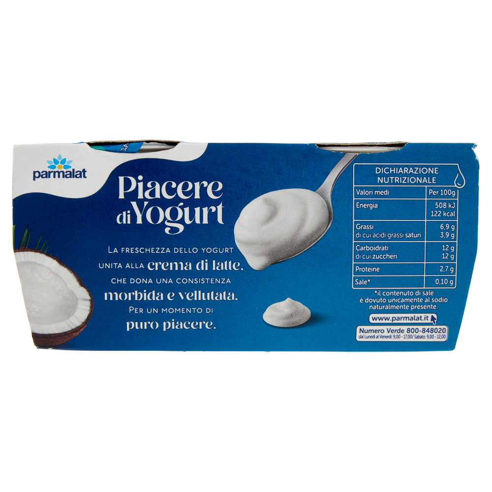 PARMALAT Piacere di Yogurt Cocco 2x115g