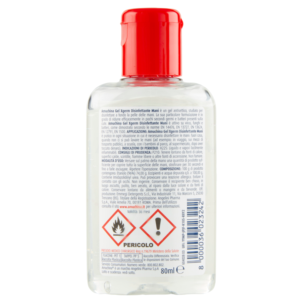 Amuchina Gel Xgerm Disinfettante Mani 80 ml