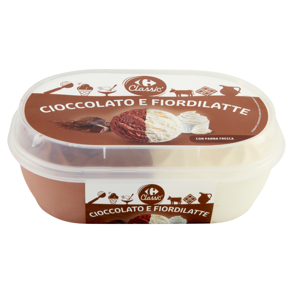 Carrefour Classic Cioccolato e Fiordilatte 500 g