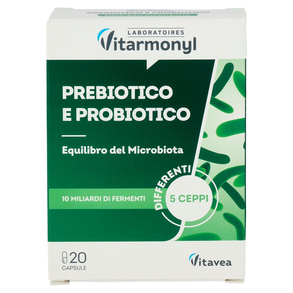Laboratoires Vitarmonyl Prebiotico e Probiotico 20 Capsule 7,90 g