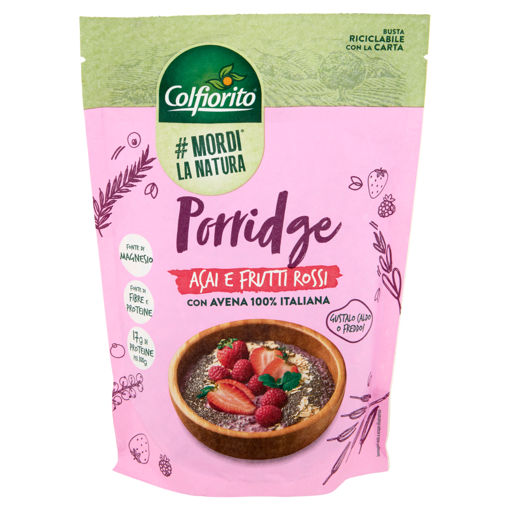 Colfiorito #Mordi la Natura Porridge Açai e Frutti Rossi 250 g