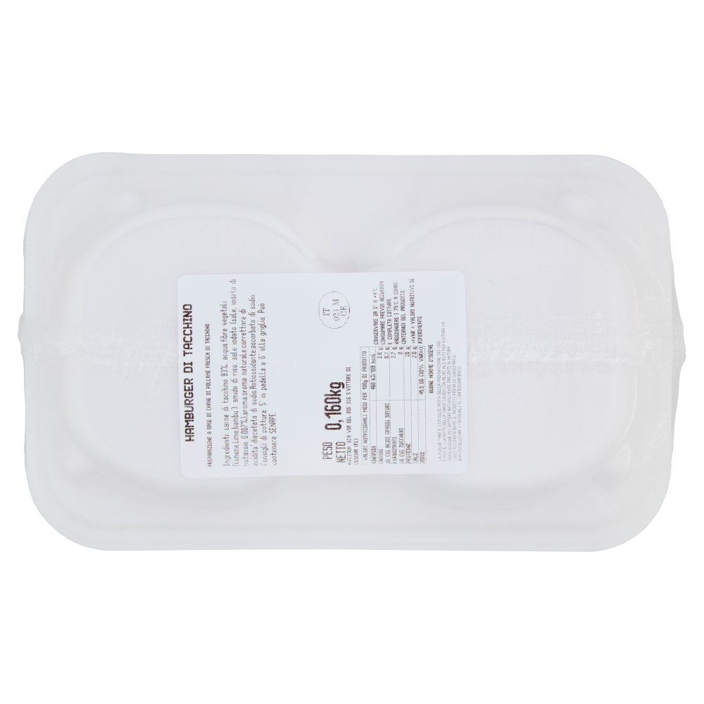 Amadori Hamburger di Tacchino 0,160 kg