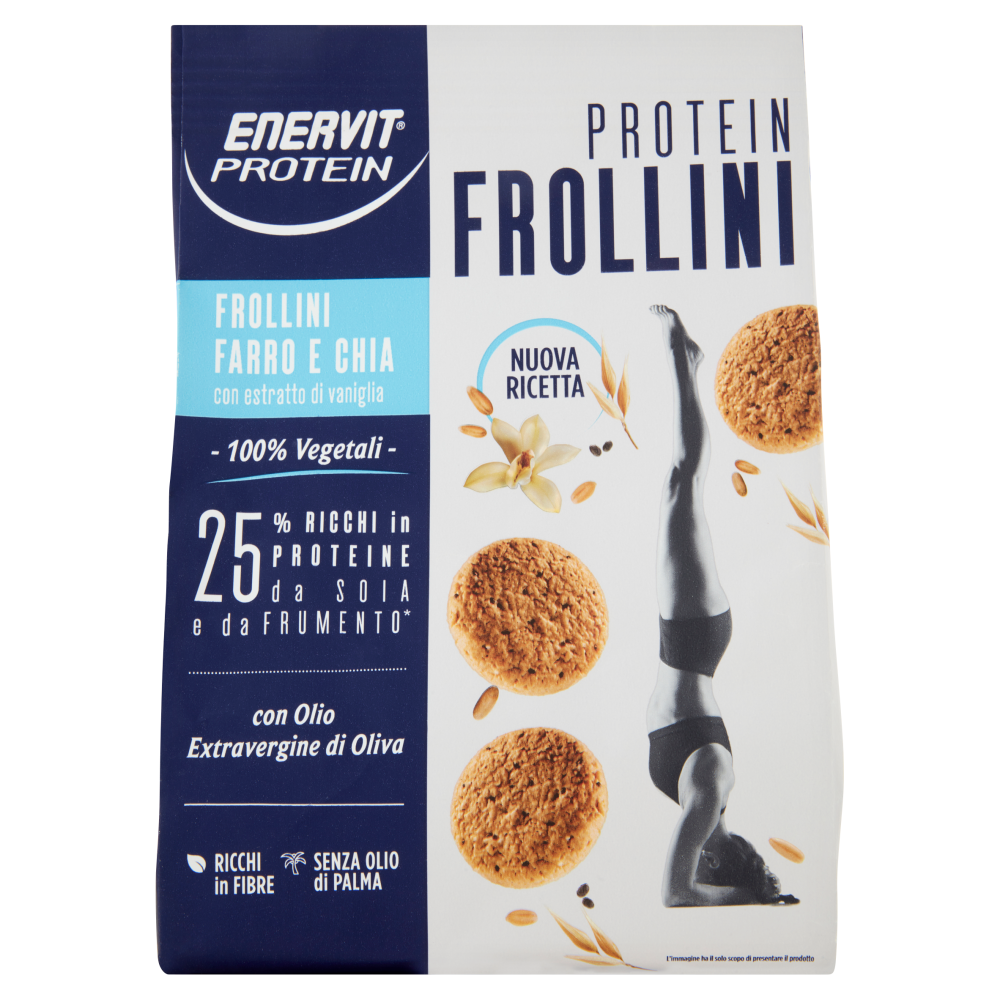 Enervit Protein 100% Vegetali Protein Frollini Farro e Chia 200 g