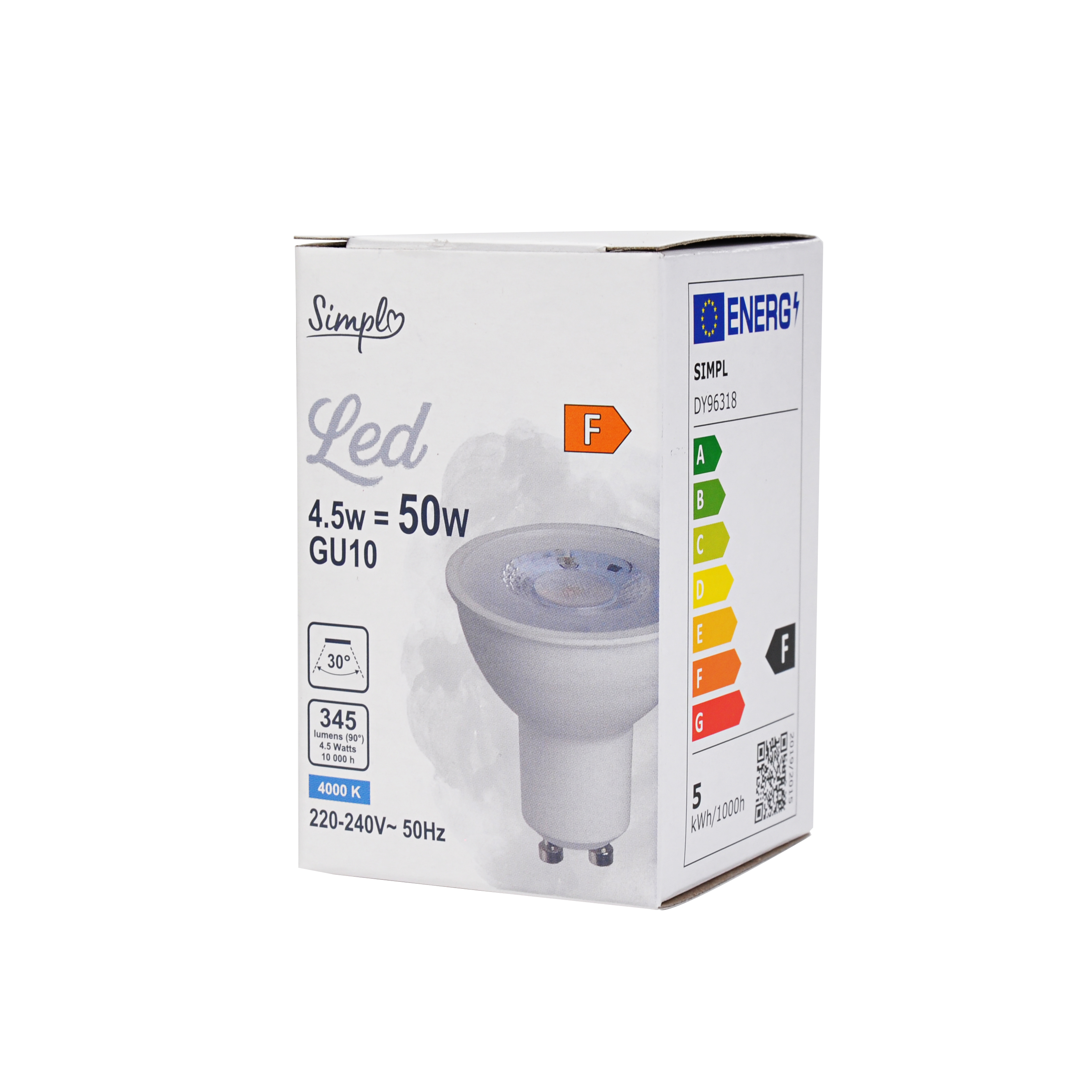 Simpl LED Faretto 50W GU10 CW