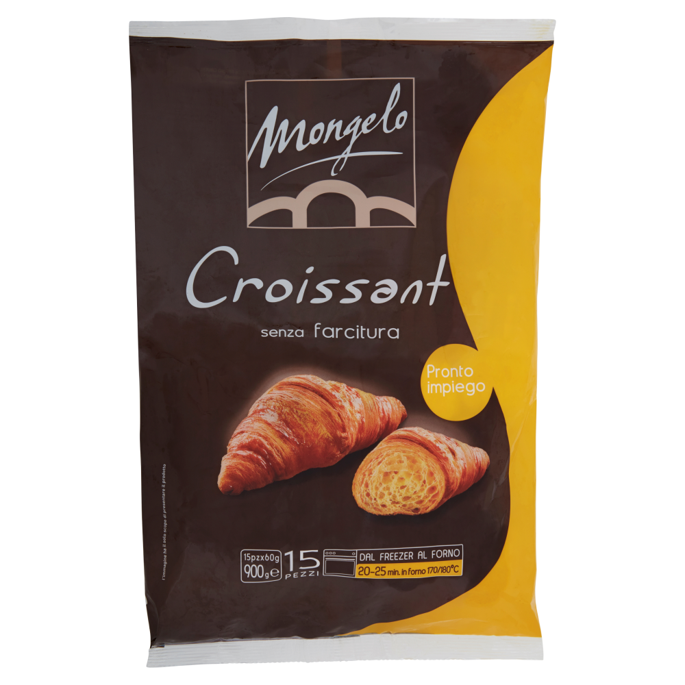 Mongelo Pronto impiego Croissant senza farcitura 15 x 60 g