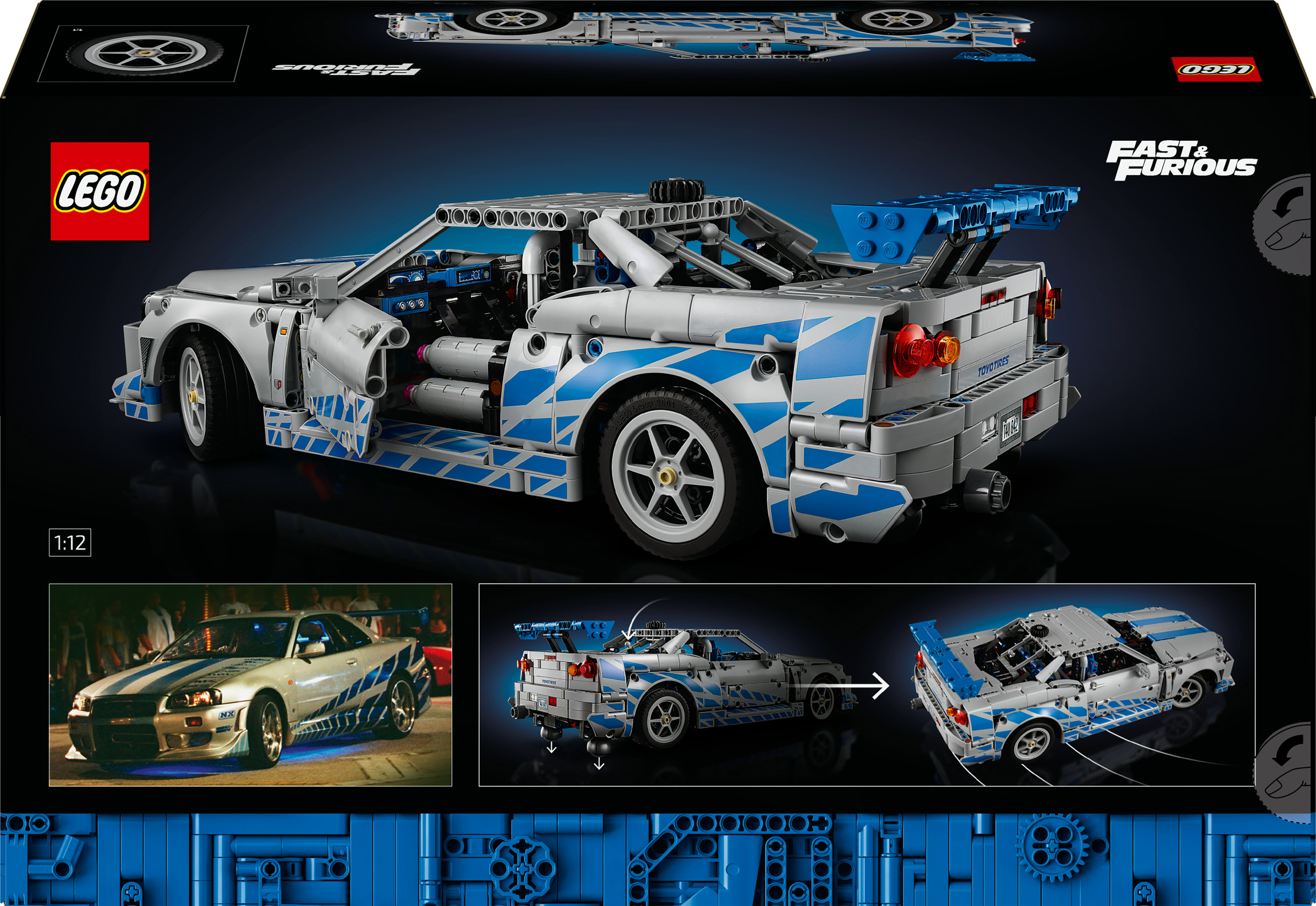 LEGO Technic Auto Nissan Skyline GT-R (R34) 2 Fast 2 Furious