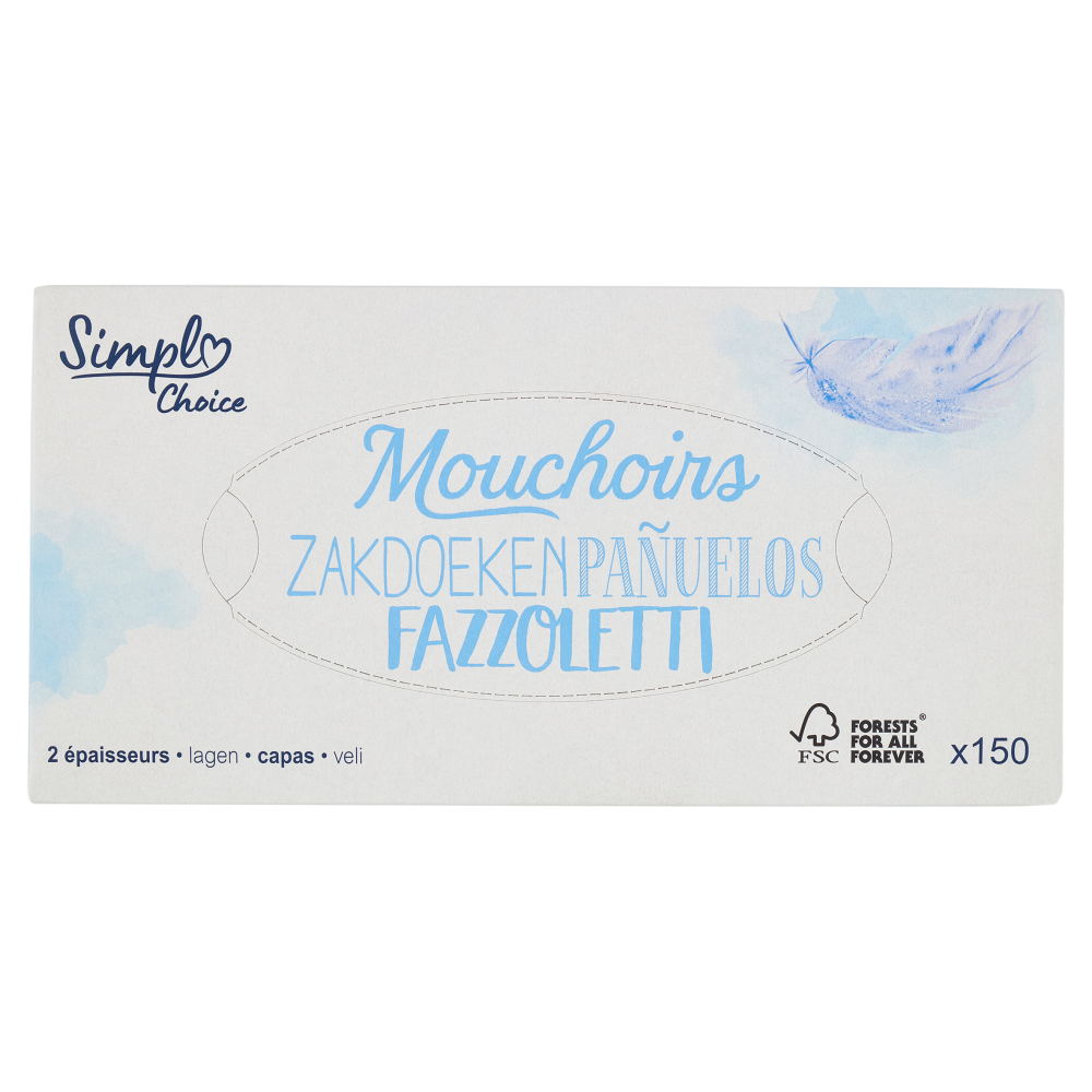 Simpl Choice Fazzoletti 150 pz