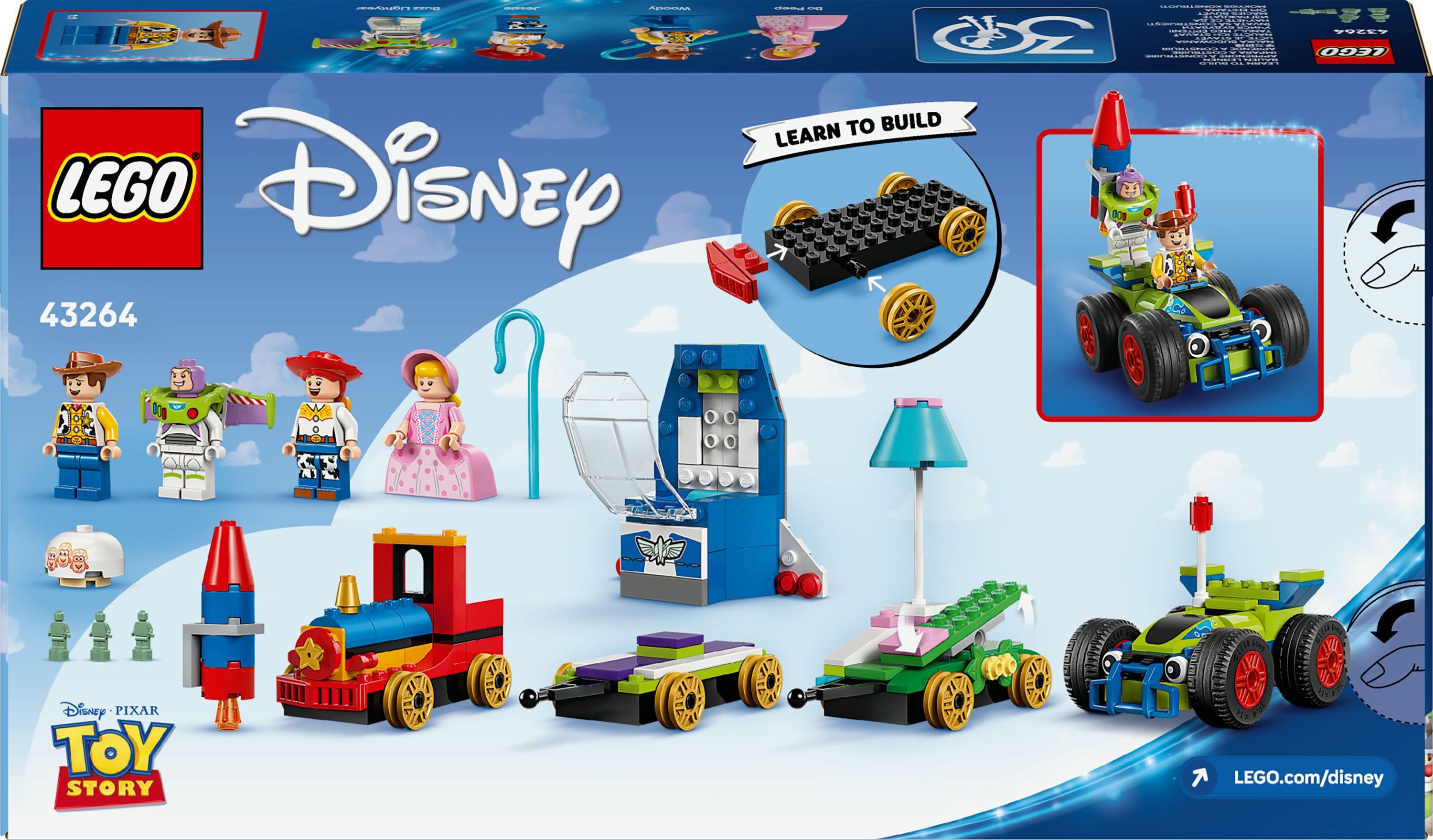 LEGO Disney Toy Story: Treno e Auto RC celebrativi