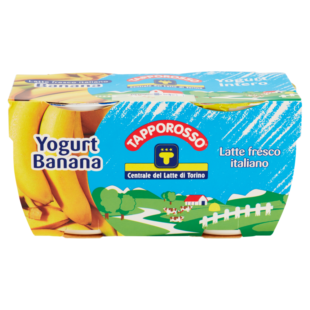 Centrale del Latte di Torino Tapporosso Yogurt Intero Banana 2 x 125 g