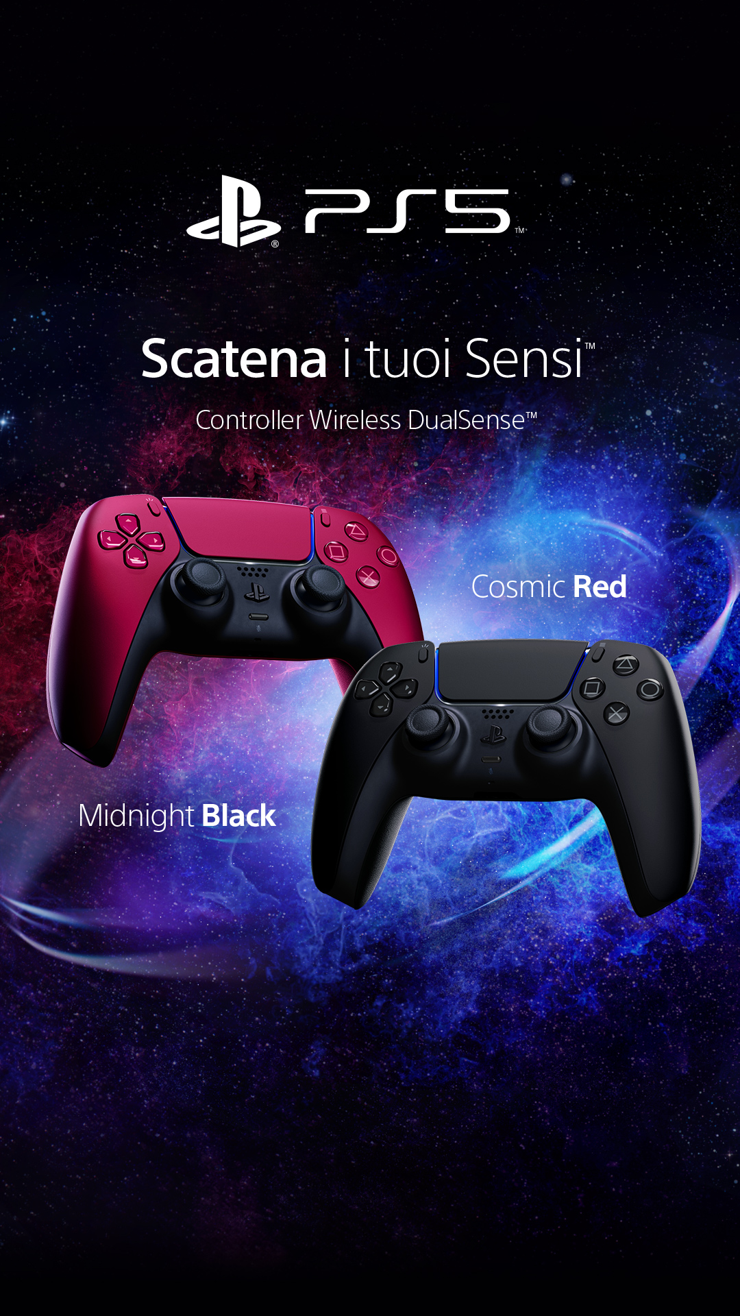Sony DualSense V2 Rosso Bluetooth/USB Gamepad Analogico/Digitale Android, MAC, PC, PlayStation 5, iOS