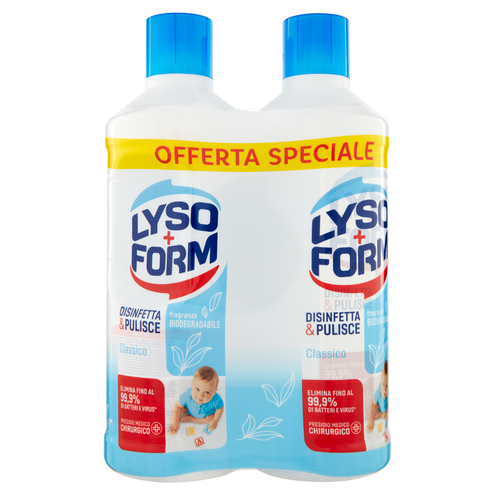 Lysoform Disinfetta & Pulisce Classico 2 x 1100 ml