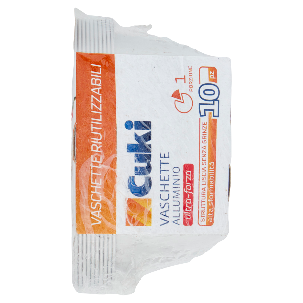 Cuki Cuoce Vaschette Alluminio ultra-forza 8cm 10 pz