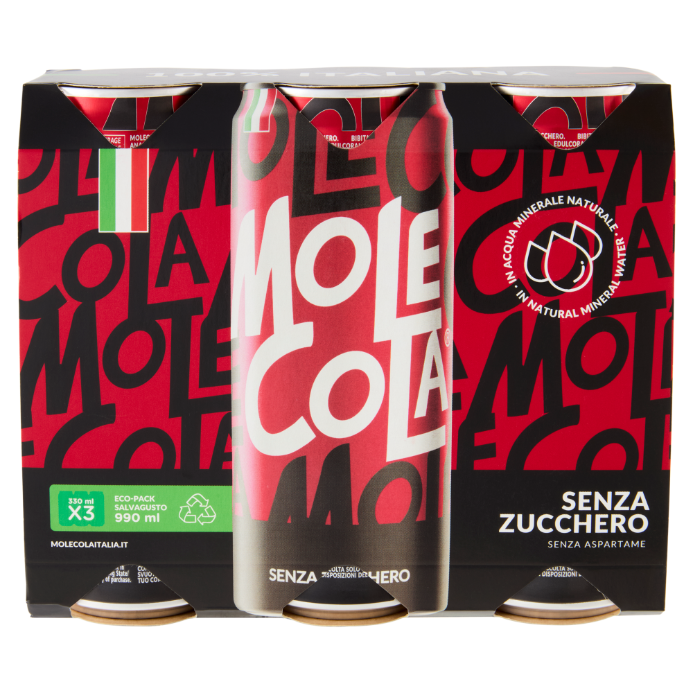 MoleCola Senza Zucchero 3 x 330 ml