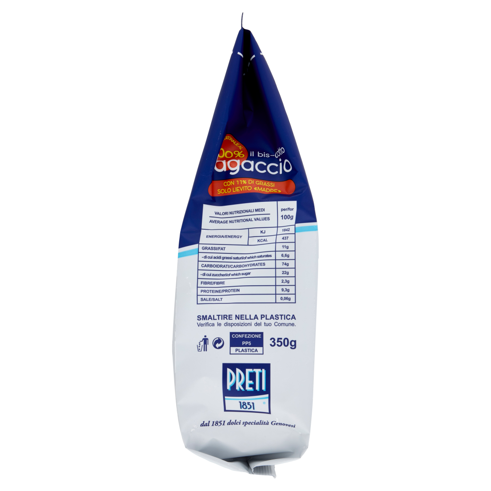 Preti il bis-cotto Lagaccio Tradizionale al 100% 350 g