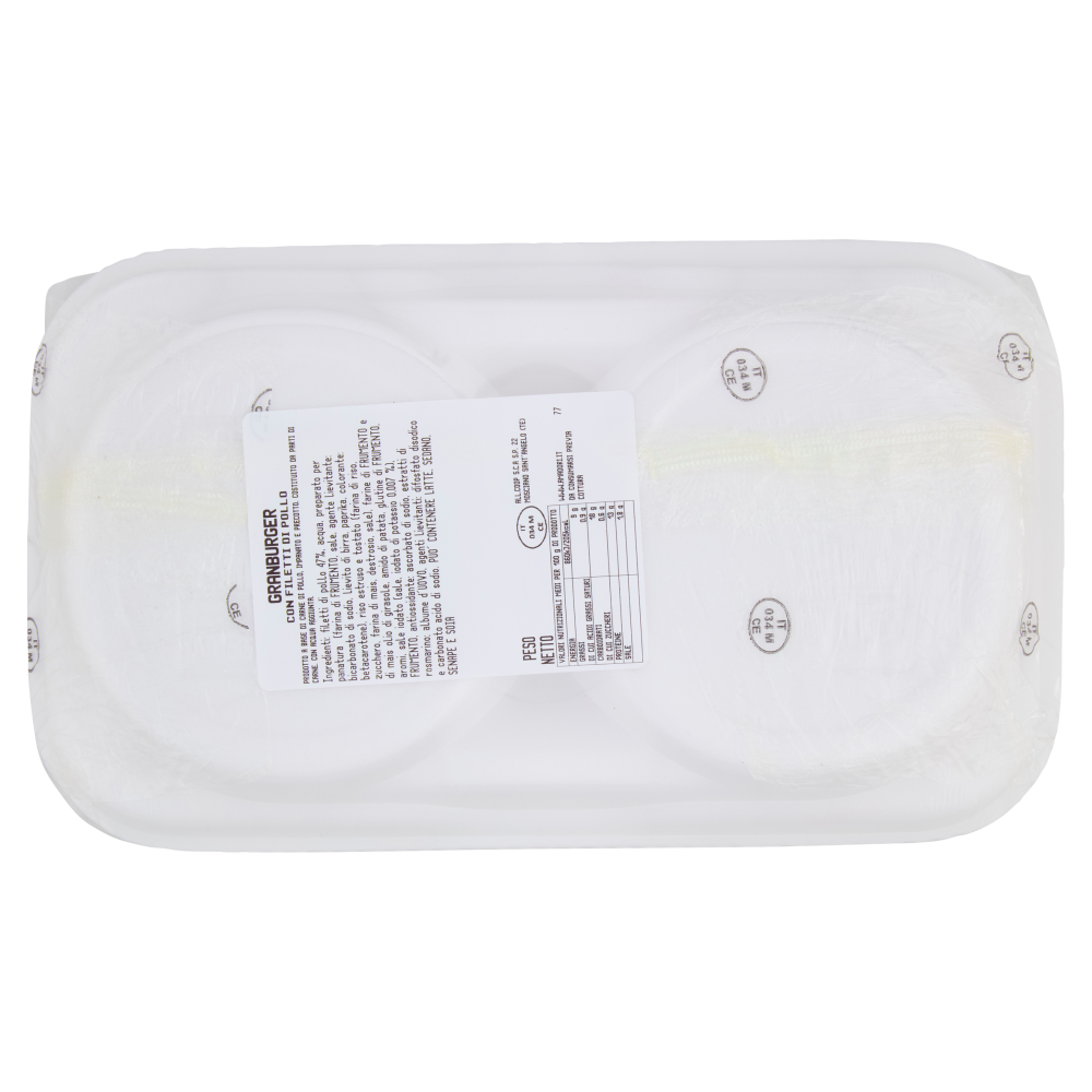 Amadori Gran Burger con filetti di pollo 0,280 kg