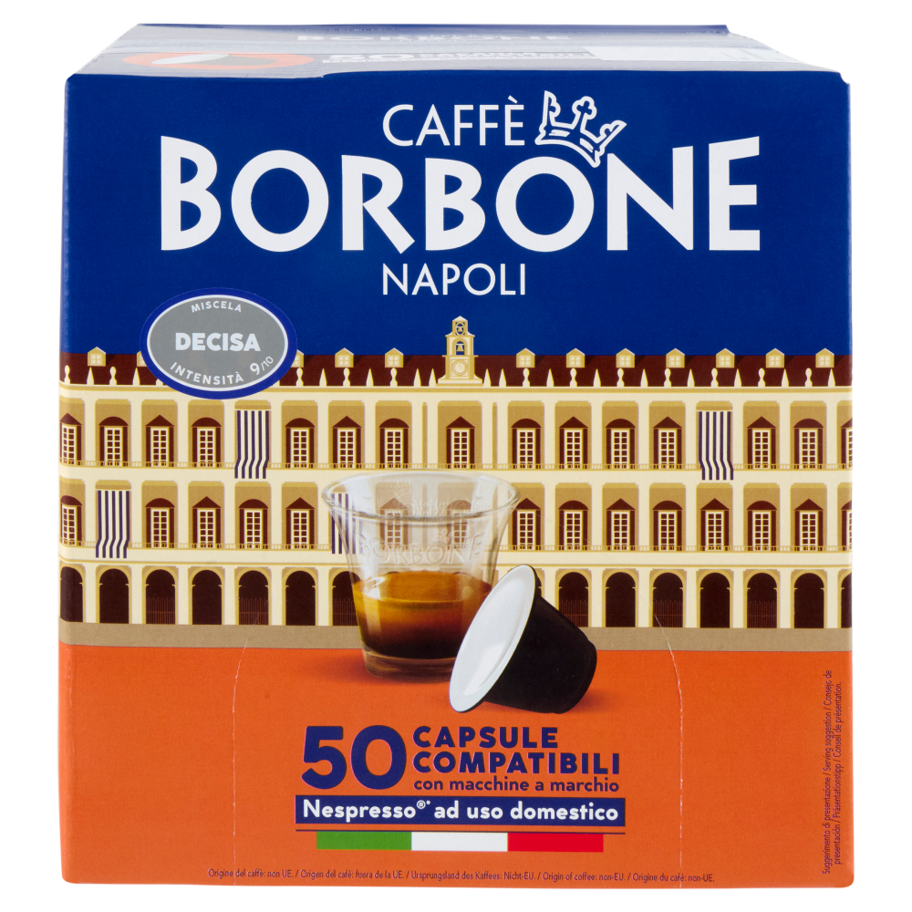 Caff&egrave; Borbone Miscela Decisa Capsule Compatibili Nespresso* ad uso domestico 50 x 5 g