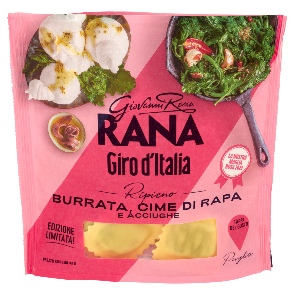 Giovanni Rana Giro d'Italia Ripieno Burrata, Cime di Rapa e Acciughe 250 g