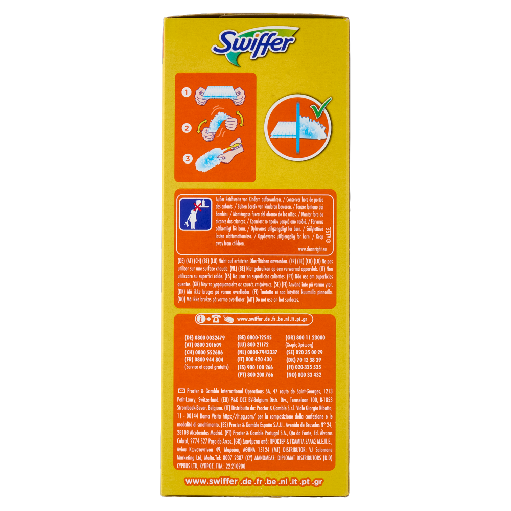Swiffer Duster Cattura Polvere - Ricarica 18 Piumini per spolverare