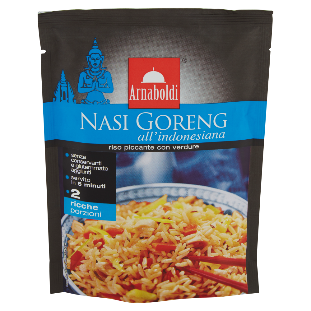 Arnaboldi Nasi Goreng all'indonesiana riso piccante con verdure 185 g