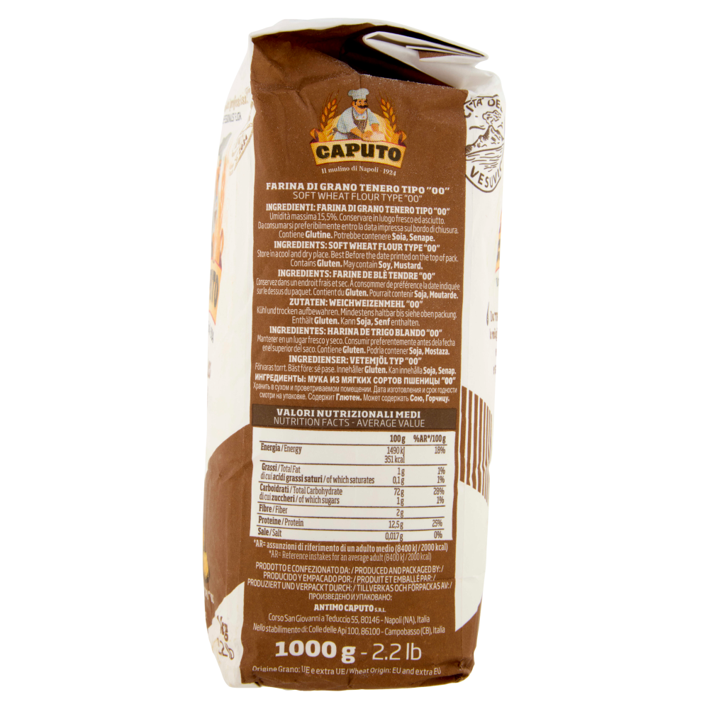 Caputo Pasta fresca e gnocchi Farina di Grano Tenero Tipo "00" 1 Kg