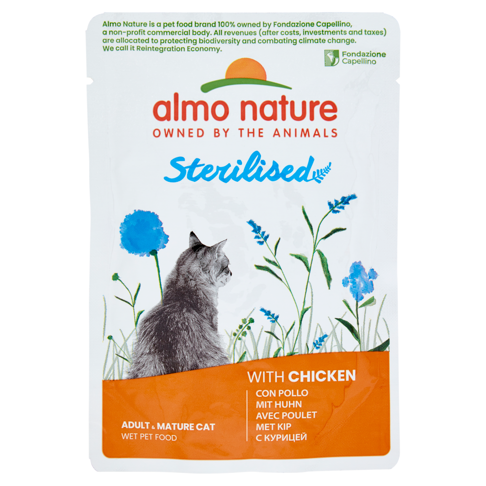 almo nature Sterilised Adult & Mature Cat con Pollo 70 g