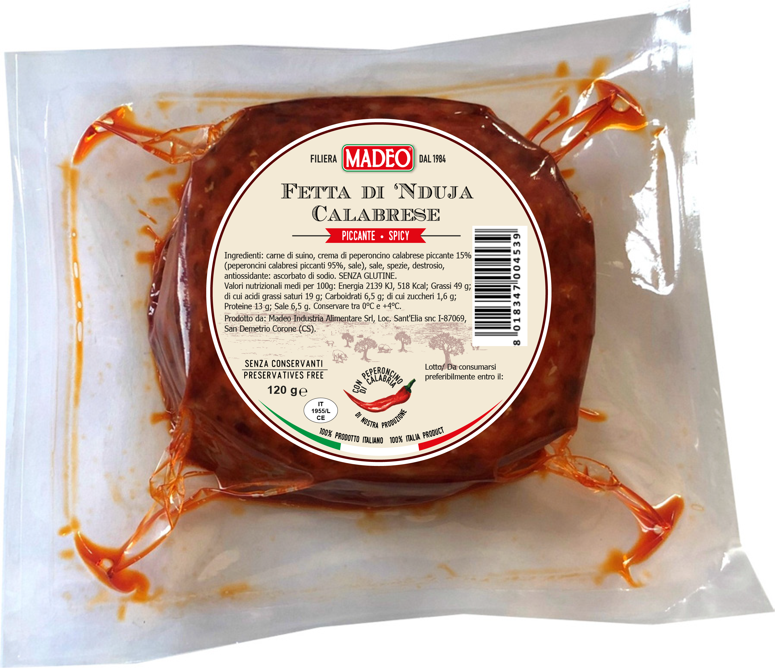 FETTA DI 'NDUJA CALABRESE