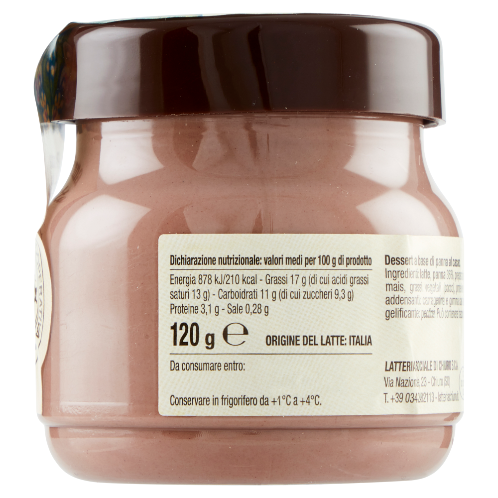 Latteria Sociale Cooperativa Chiuro Panna Ghiotta Cacao 120 g