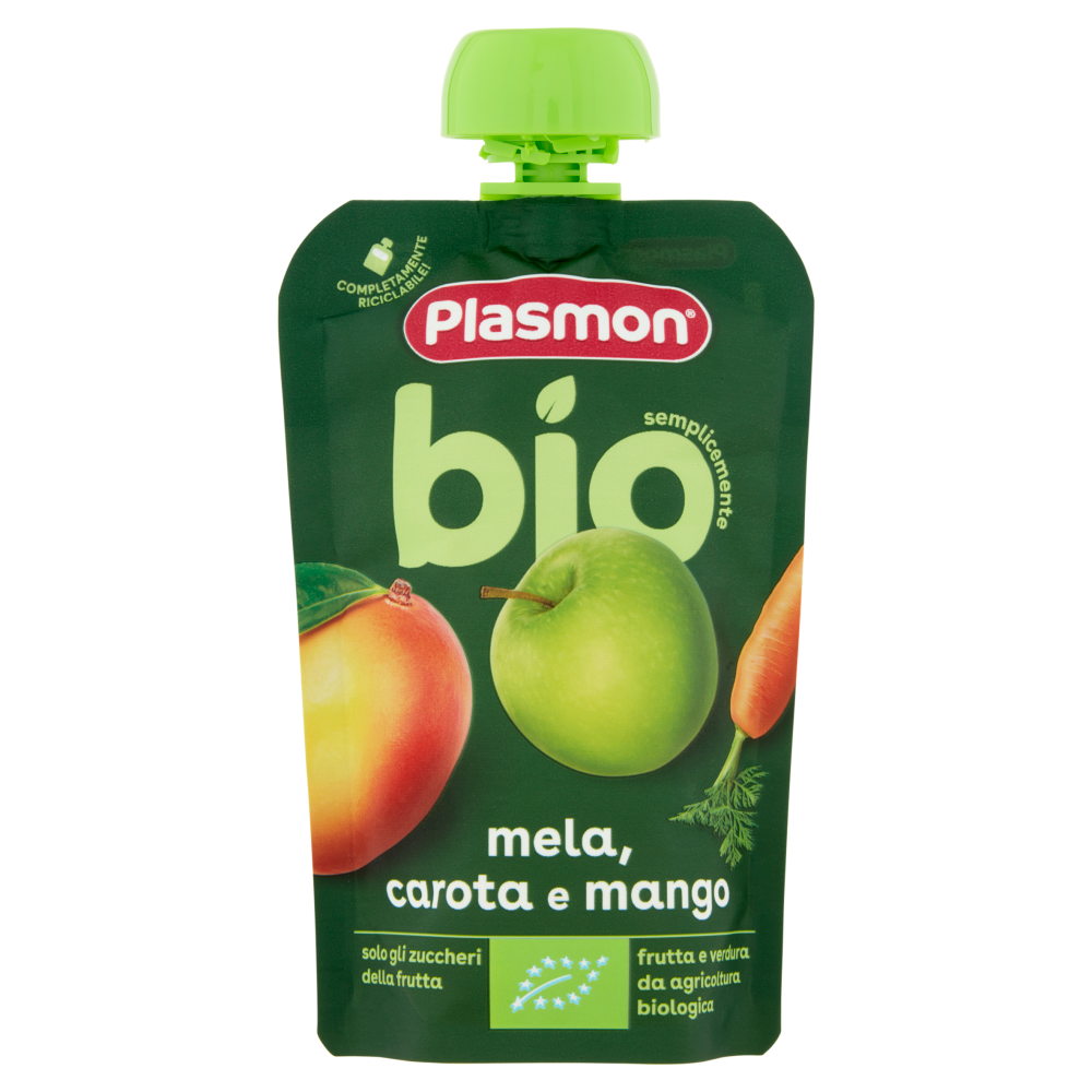 Plasmon semplicemente bio mela, carota e mango 100 g