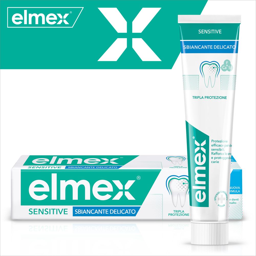 elmex dentifricio Sensitive Gentle White Sbiancante denti sensibili 75 ml