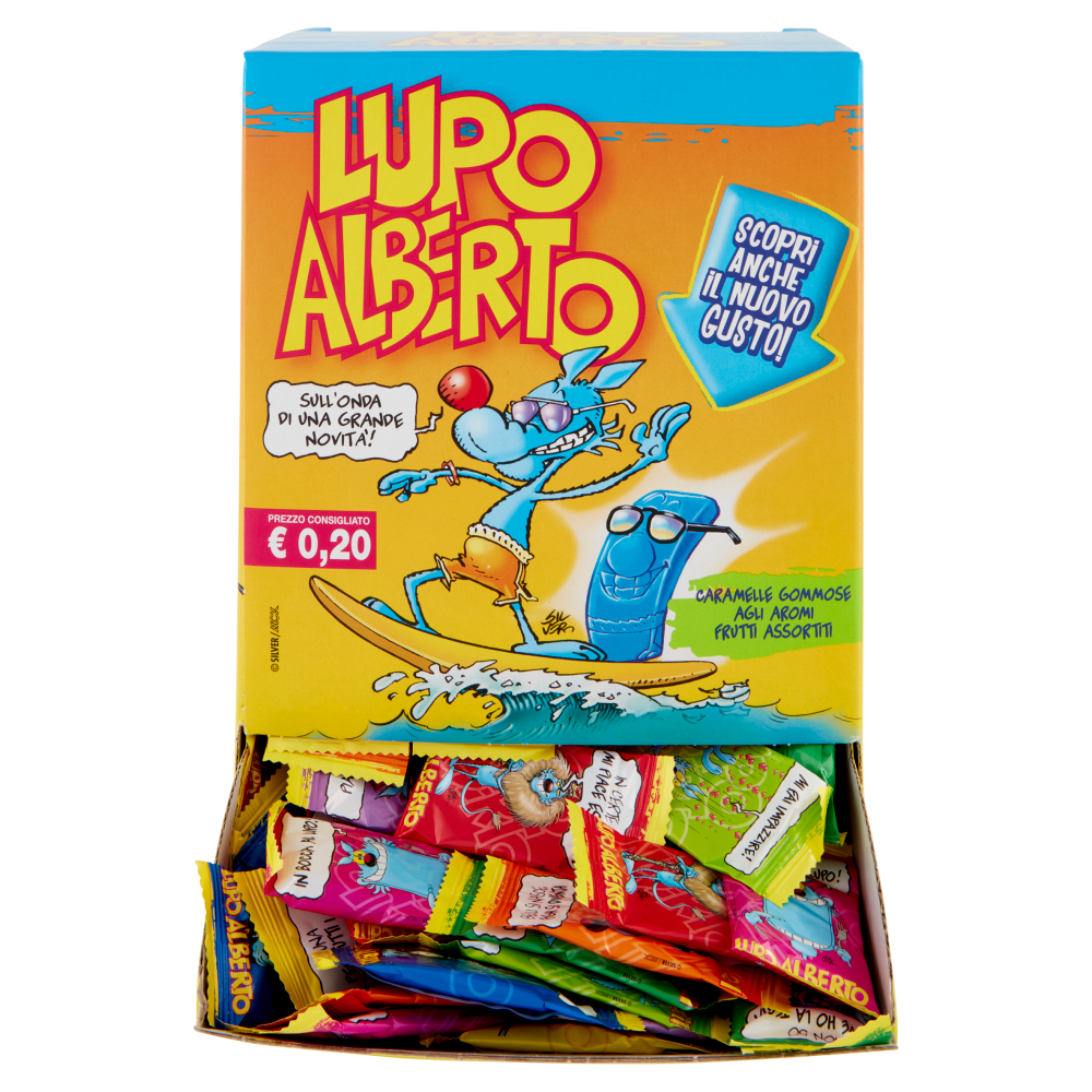 Caramelle Gommose agli Aromi Frutti Assortiti Lupo Alberto 200 x 11,5 g