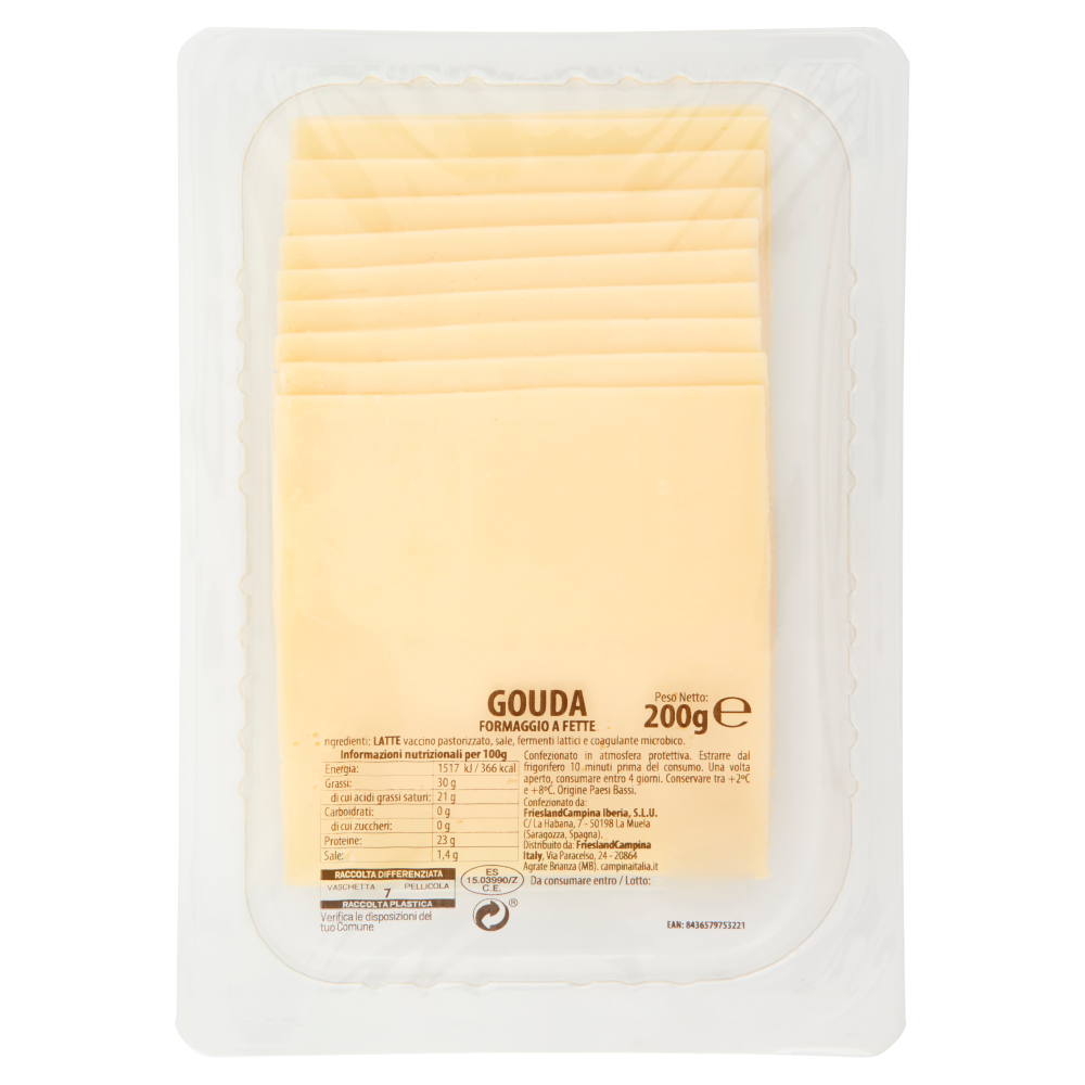 Gouda Formaggio a Fette 200 g