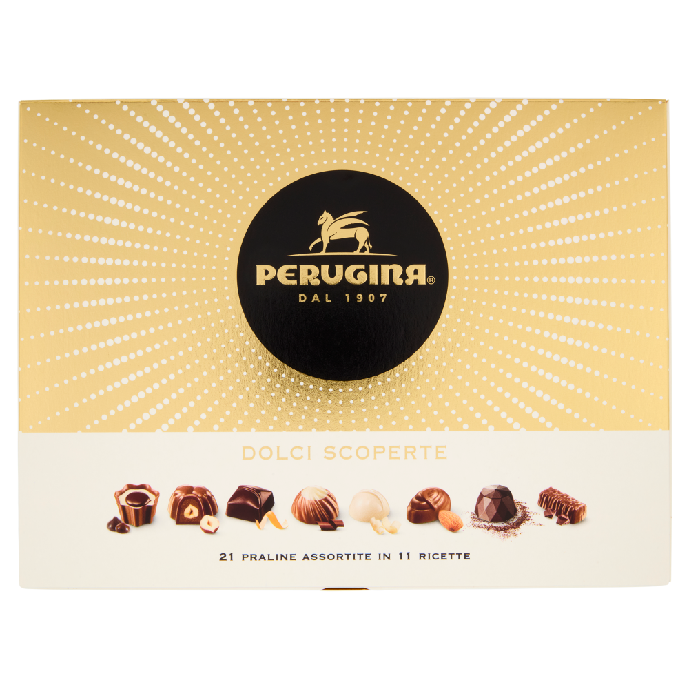 PERUGINA Dolci Scoperte Cioccolatini Assortiti Scatola Regalo Natale 198g