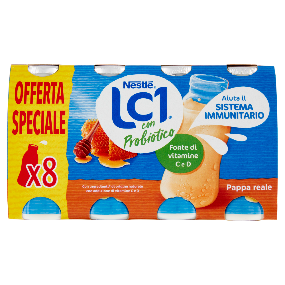 NESTLÉ LC1 con Probiotico Pappa reale 8 x 90 g