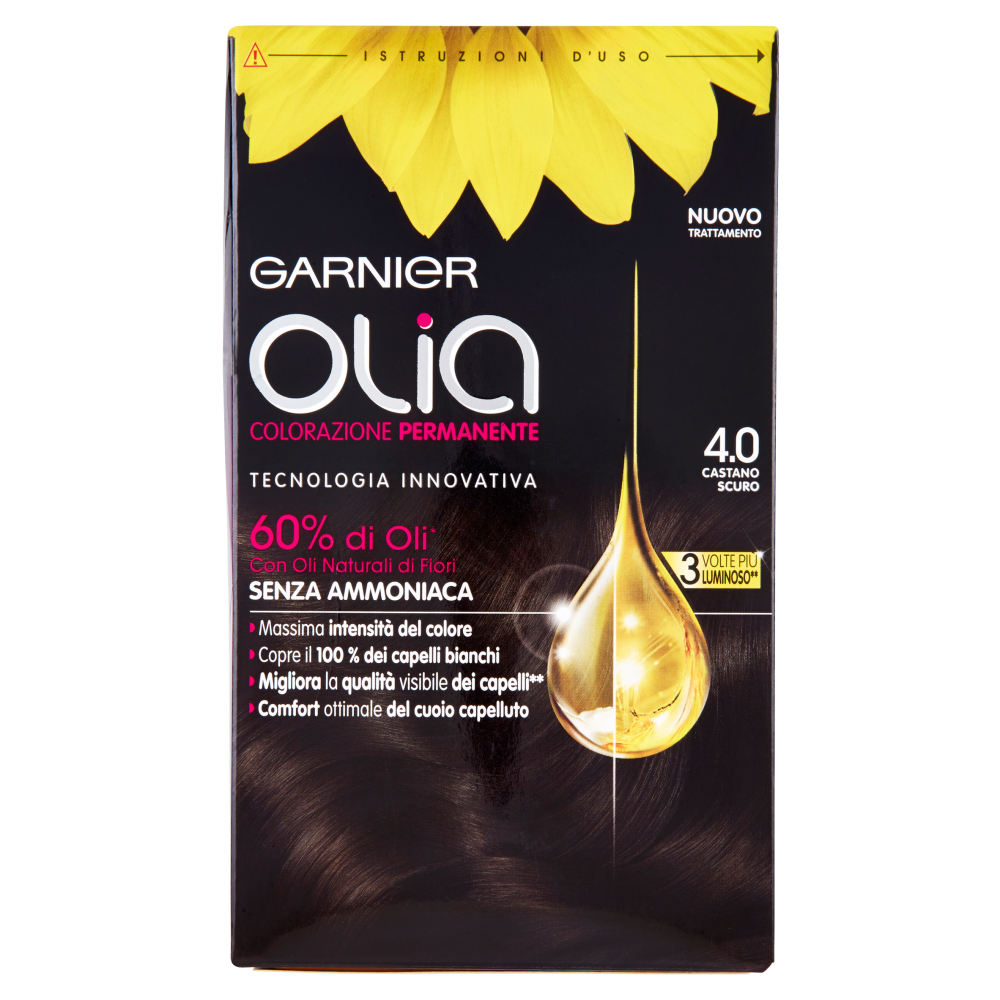 Garnier Olia Colorazione Permanente 4 0 Castano Scuro Carrefour