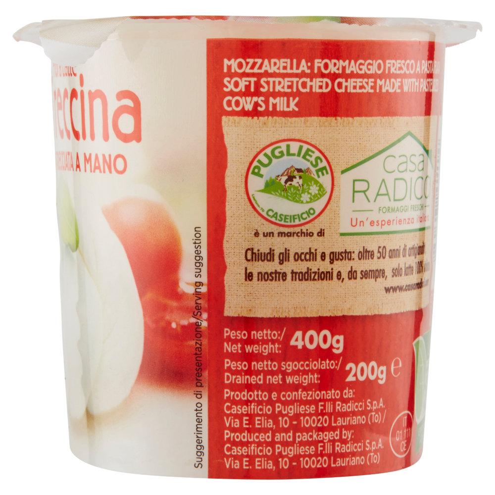 Caseificio Pugliese Fior di Latte Treccina Intrecciata a Mano 200 g