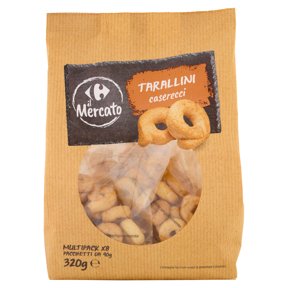 Carrefour il Mercato Tarallini caserecci 8 x 40 g