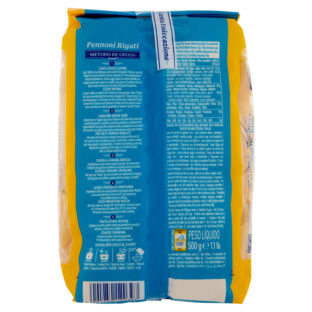 De Cecco Pennoni Rigati n°39 500 g