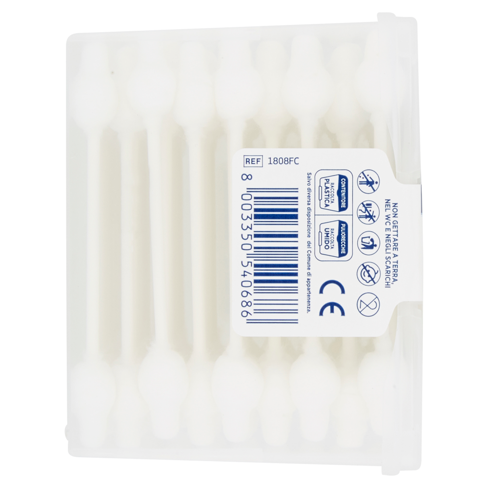 Farmacotone bastoncini in cotone medicale con testina di sicurezza in Carta 90 pz