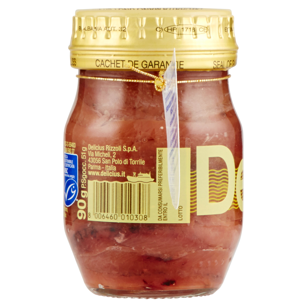 Delicius Filetti di Alici in olio di oliva (43%) 90 g