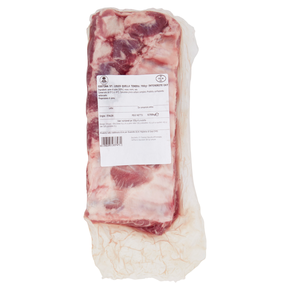 Eat Pink il Barbecue Quello Tenero Costina St. Louis Quella Tenera 700 g