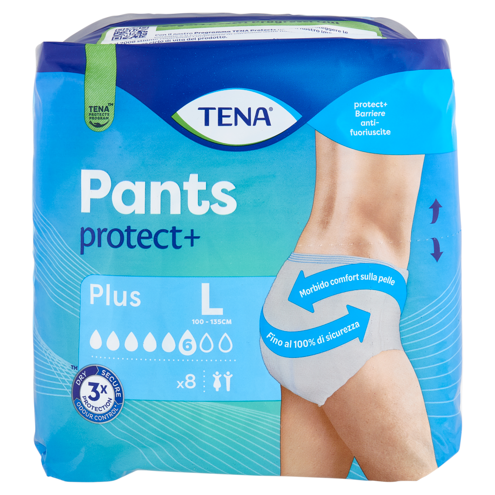 Tena Pants protect+ Plus L 8 pz