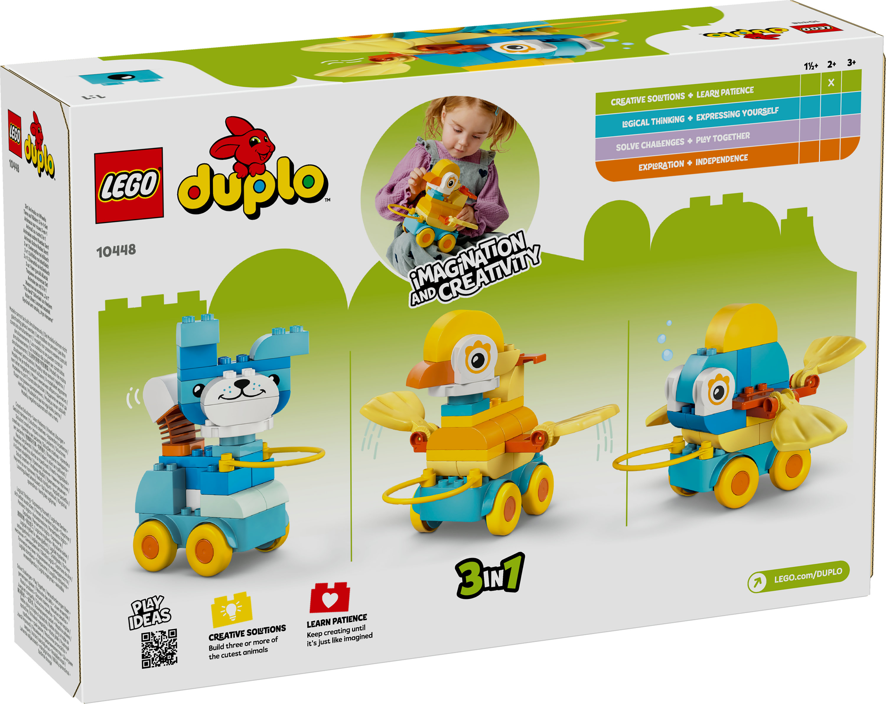 LEGO DUPLO Animali su ruote 3 in 1