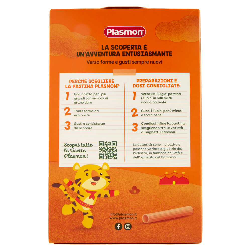 Plasmon i Tubini Grano Duro e Pomodoro 250 g