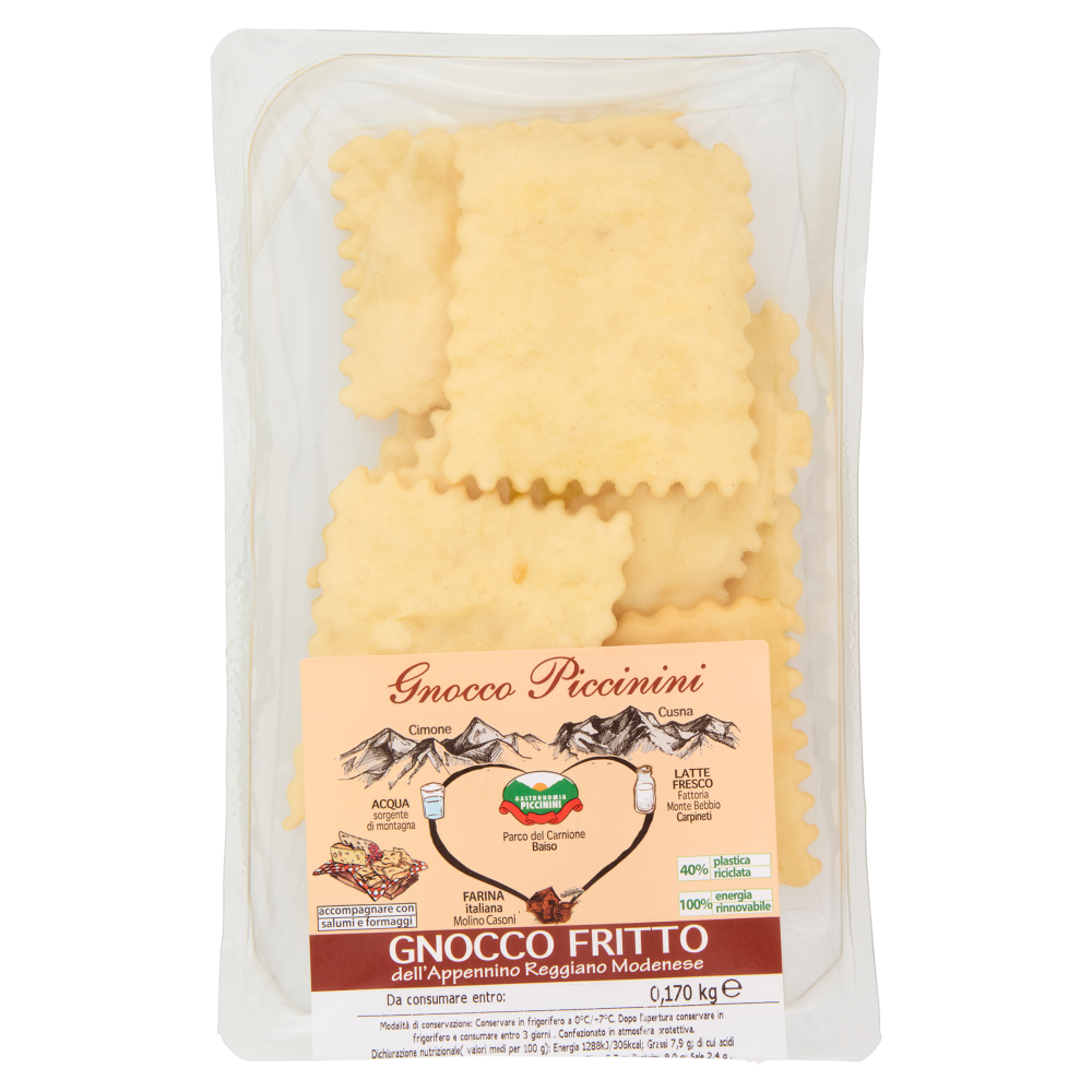 Gnocco Piccinini Gnocco Fritto dell'Appennino Reggiano Modenese 0,170 kg
