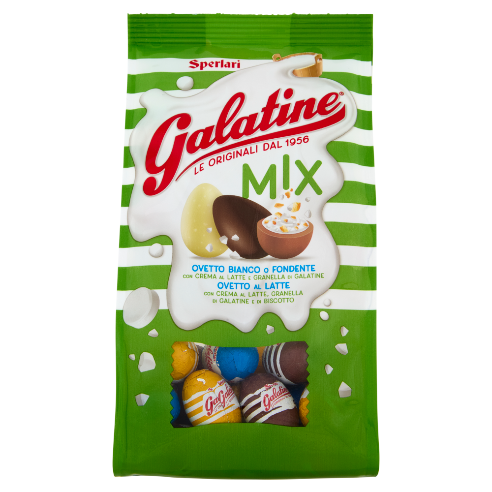 Galatine Mix Ovetto Bianco o Fondente, Ovetto al Latte 150 g