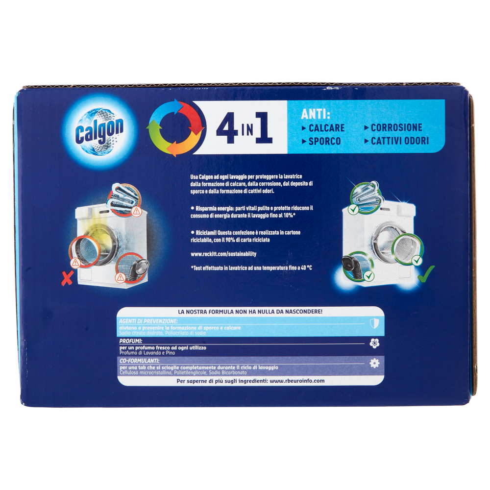 Calgon Power Tabs 4in1 Anticalcare lavatrice 30 Tabs 390 gr Carrefour