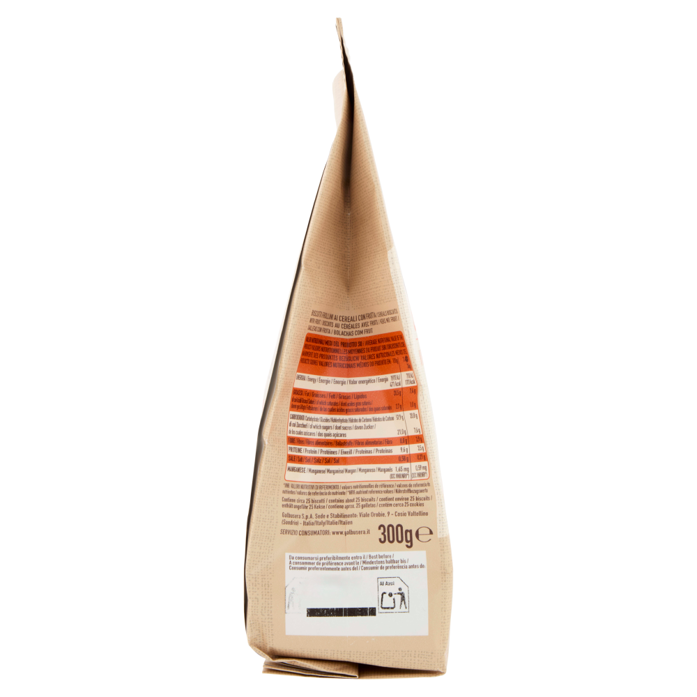 Galbusera Cereali G Granola e Frolla con Albicocca, Arance e Mandorle 300 g