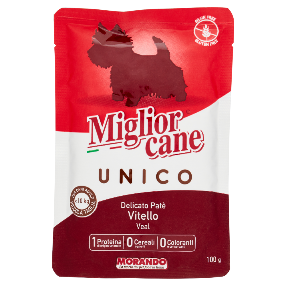 Migliorcane Unico Delicato Patè Vitello 100 g